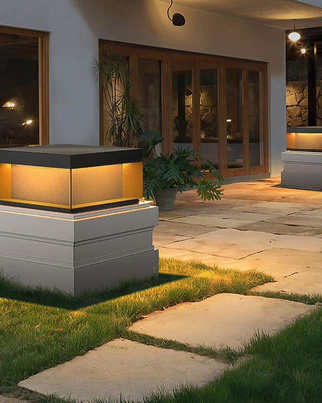 Czarna Lampa Ogrodowa LED Solarna IP65 – Wodoodporna Latarnia do Oświetlenia Ogrodu i Tarasu 6