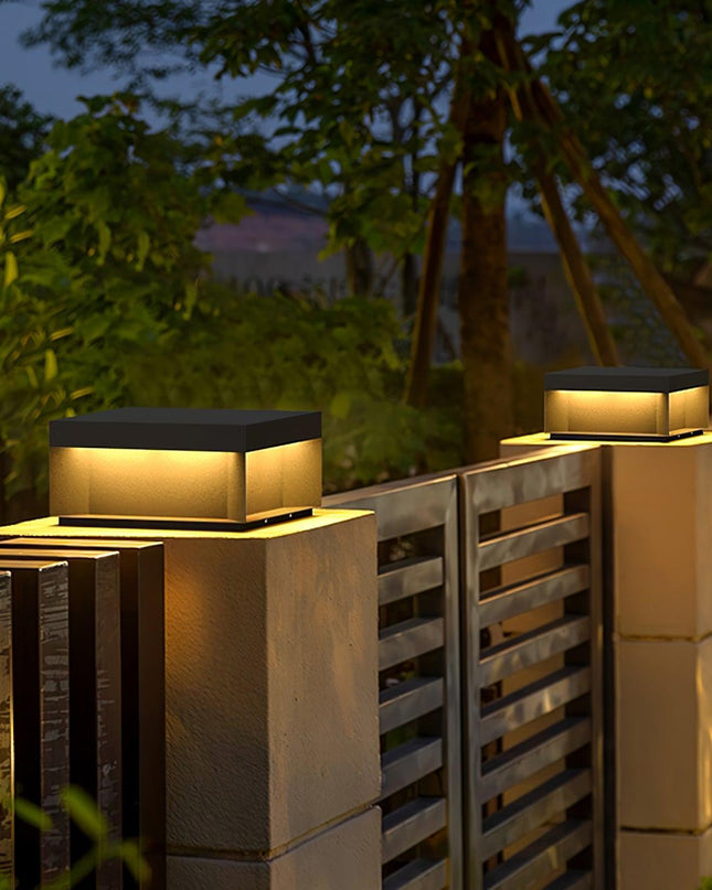 Czarna Lampa Ogrodowa LED Solarna IP65 – Wodoodporna Latarnia do Oświetlenia Ogrodu i Tarasu 8