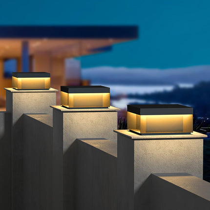 Czarna Zewnętrzna Latarnia Słoneczna IP65 z Wodoodporną Obudową – Metalowa i Akrylowa, Idealna do Oświetlenia Krajobrazu 4