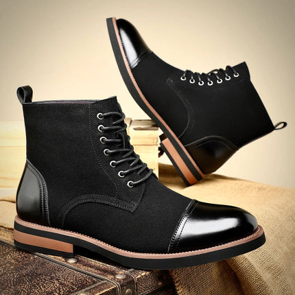 Czarne skórzane buty typu Oxford z amortyzowaną wkładką i zamkniętym sznurowaniem – eleganckie obuwie męskie 6