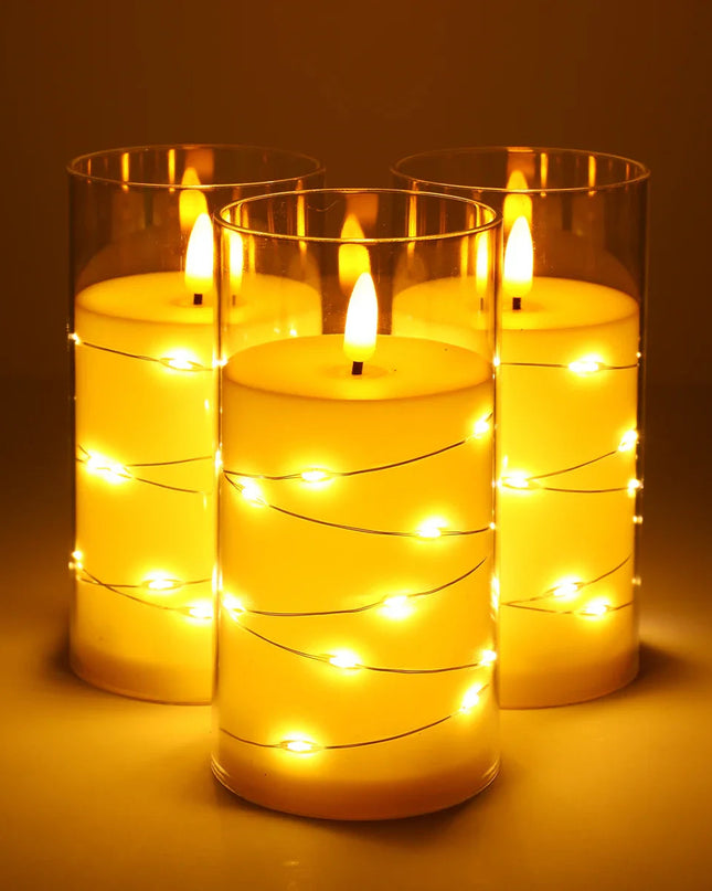 Czerwona Świeca LED 18 cm – Bezpieczna Świeczka Elektryczna z Ciepłym Białym Światłem do Dekoracji na Święta i Wesele 0