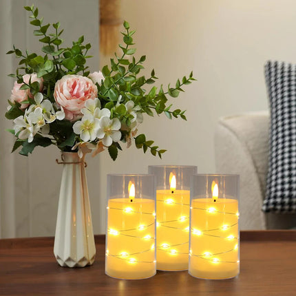 Czerwona Świeca LED 18 cm – Bezpieczna Świeczka Elektryczna z Ciepłym Białym Światłem do Dekoracji na Święta i Wesele 1