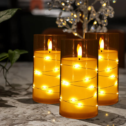 Czerwona Świeca LED 18 cm – Bezpieczna Świeczka Elektryczna z Ciepłym Białym Światłem do Dekoracji na Święta i Wesele 2