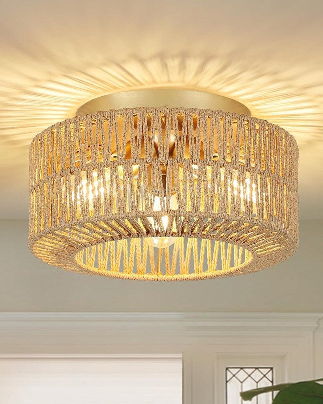 Czeskie Lampa Sufitowa Boho LED – Ręcznie Wykonana, Eklektyczna, Idealna do Wnętrz 0