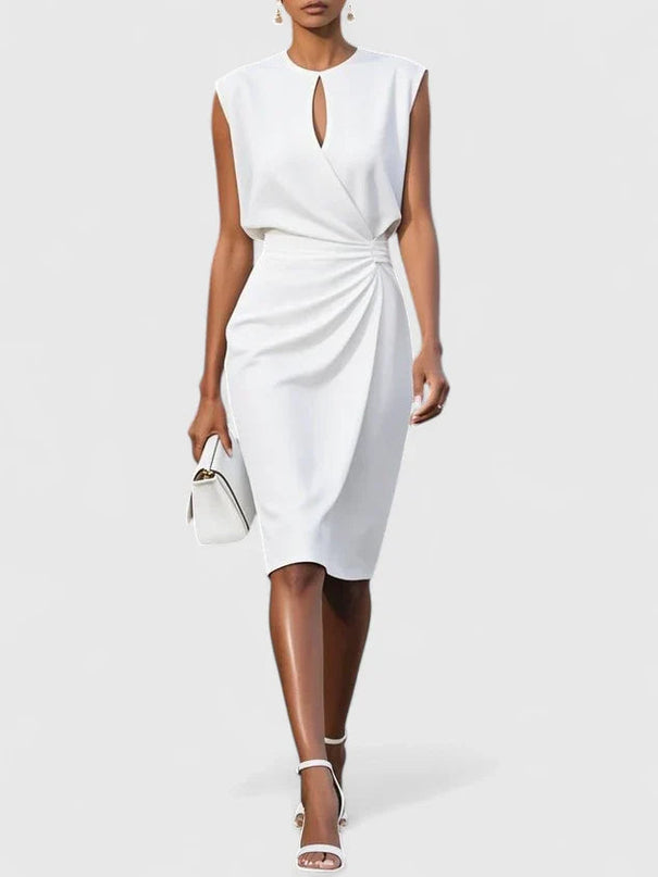 Damska sukienka o eleganckim kroju, która zapewni wszechstronną elegancję – idealna dla gości weselnych, na koktajle i oficjalne wydarzenia 6