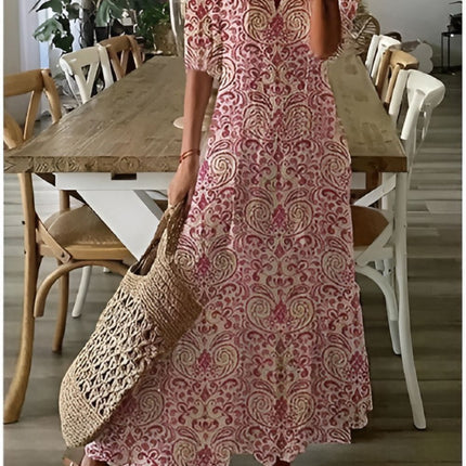 Damska sukienka o luźnym kroju z frędzlami – lekka, letnia sukienka w stylu boho 4