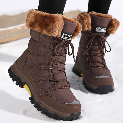 Damskie buty zimowe z miękką wyściółką i antypoślizgową podeszwą – wytrzymałe obuwie outdoorowe na zimne dni 3