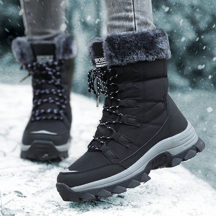 Damskie buty zimowe z miękką wyściółką i antypoślizgową podeszwą – wytrzymałe obuwie outdoorowe na zimne dni 8