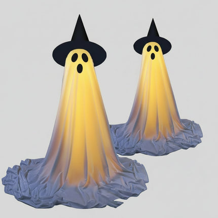 Dekoracja na Halloween z efektami LED, zdalnie sterowany duch, idealna do użytku wewnętrznego i z 0