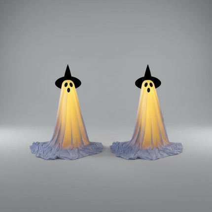 Dekoracja na Halloween z efektami LED, zdalnie sterowany duch, idealna do użytku wewnętrznego i z 1