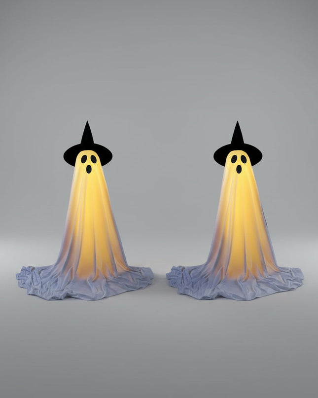 Dekoracja na Halloween z efektami LED, zdalnie sterowany duch, idealna do użytku wewnętrznego i z 1