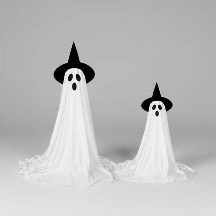 Dekoracja na Halloween z efektami LED, zdalnie sterowany duch, idealna do użytku wewnętrznego i z 2