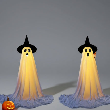 Dekoracja na Halloween z efektami LED, zdalnie sterowany duch, idealna do użytku wewnętrznego i z 3