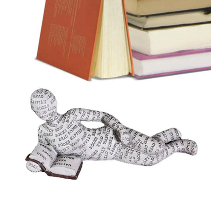 Dekoracyjna rzeźba „Mola książkowego” do wystroju domu – wysokiej jakości żywica – elegancki akcent literacki – 30 cm 9