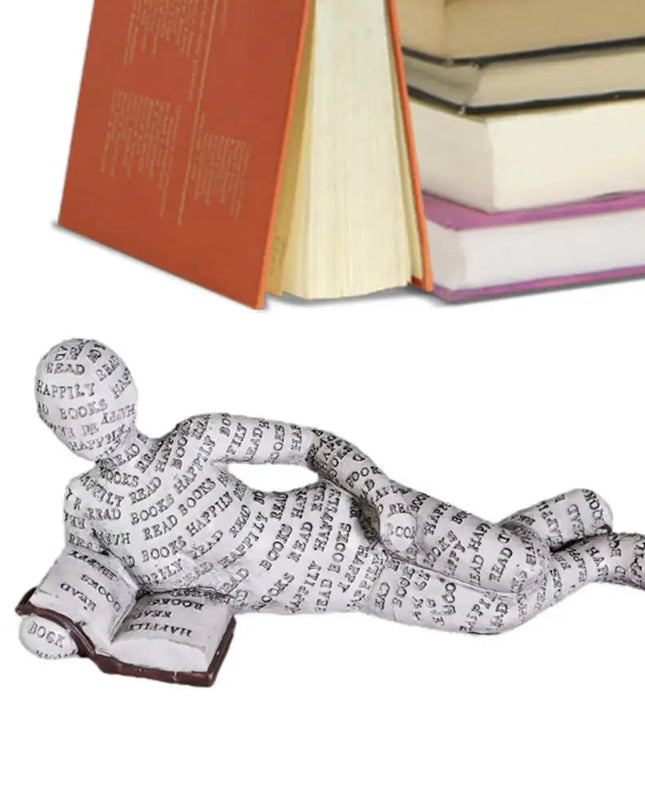 Dekoracyjna rzeźba „Mola książkowego” do wystroju domu – wysokiej jakości żywica – elegancki akcent literacki – 30 cm 9