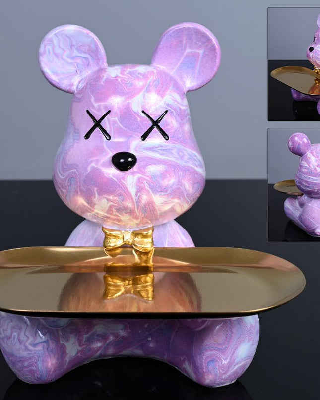 Dekoracyjny Miś z Tacem dla Nowoczesnych Przestrzeni 2