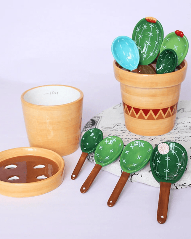 DesertSprout – zestaw łyżek miarowych w kształcie kaktusa do dokładnych pomiarów 1