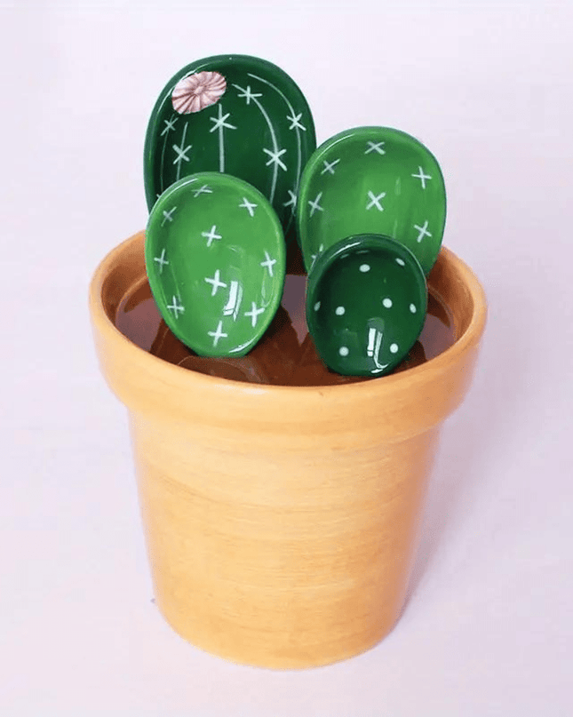 DesertSprout – zestaw łyżek miarowych w kształcie kaktusa do dokładnych pomiarów 2