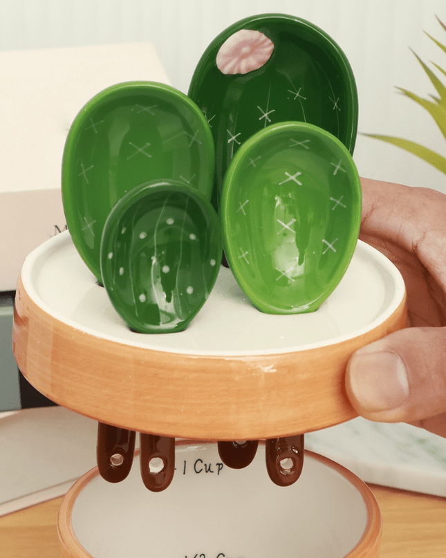 DesertSprout – zestaw łyżek miarowych w kształcie kaktusa do dokładnych pomiarów 4