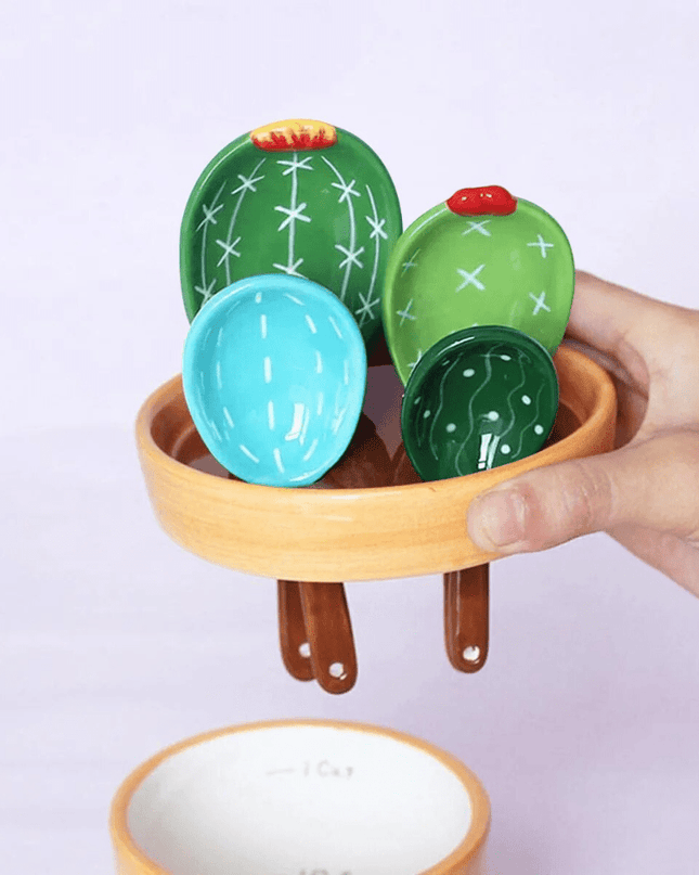 DesertSprout – zestaw łyżek miarowych w kształcie kaktusa do dokładnych pomiarów 5