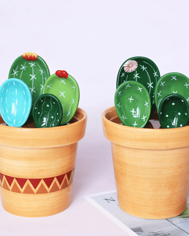 DesertSprout – zestaw łyżek miarowych w kształcie kaktusa do dokładnych pomiarów 7