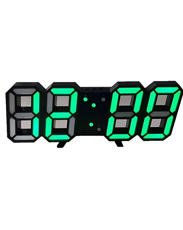 Designerski Zegar Ścienny LED 3D z Cyfrowym Wyświetlaczem i Intuicyjną Obsługą 3