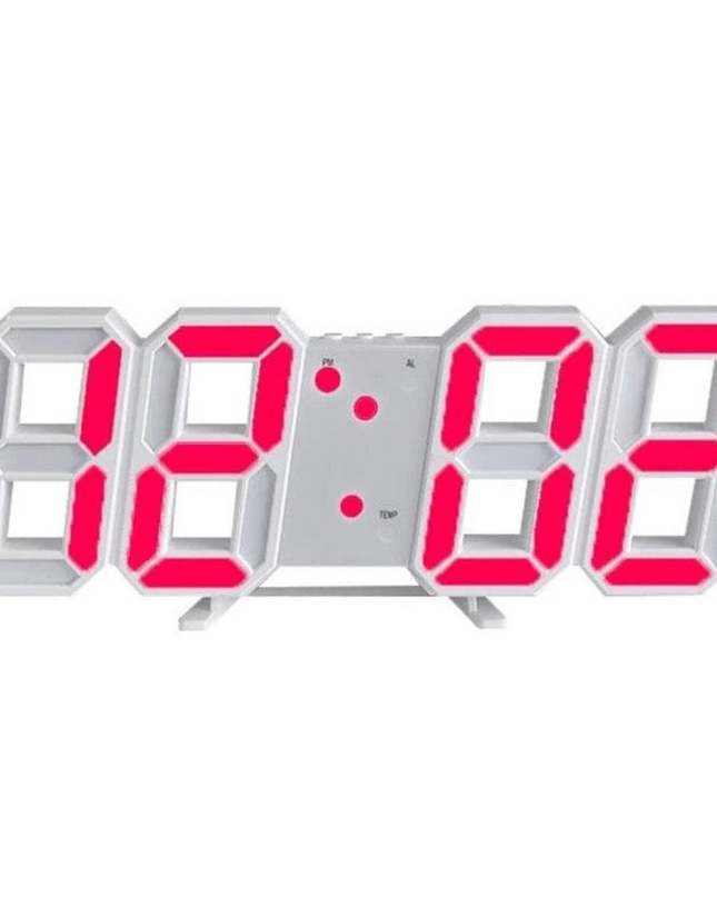 Designerski Zegar Ścienny LED 3D z Cyfrowym Wyświetlaczem i Intuicyjną Obsługą 4