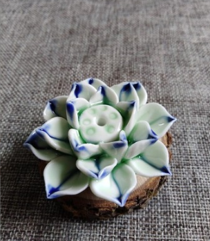 Designerski stojak na kadzidła z motywem kwiatu lotosu 11