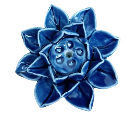 Designerski stojak na kadzidła z motywem kwiatu lotosu 14