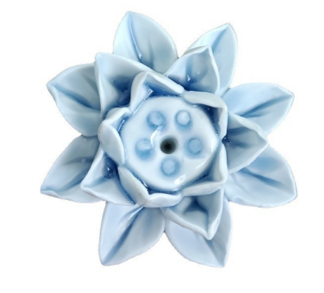 Designerski stojak na kadzidła z motywem kwiatu lotosu 18