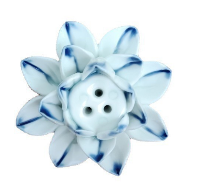 Designerski stojak na kadzidła z motywem kwiatu lotosu 21