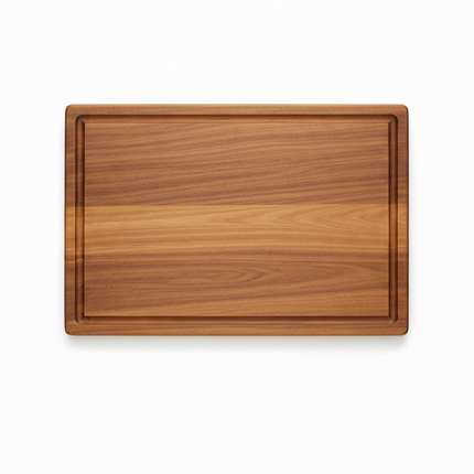 Deska do krojenia z drewna akacjowego – powierzchnia przyjazna dla noży – trwała drewniana deska do krojenia do gotowania i serwowania – 38 x 26 cm 0