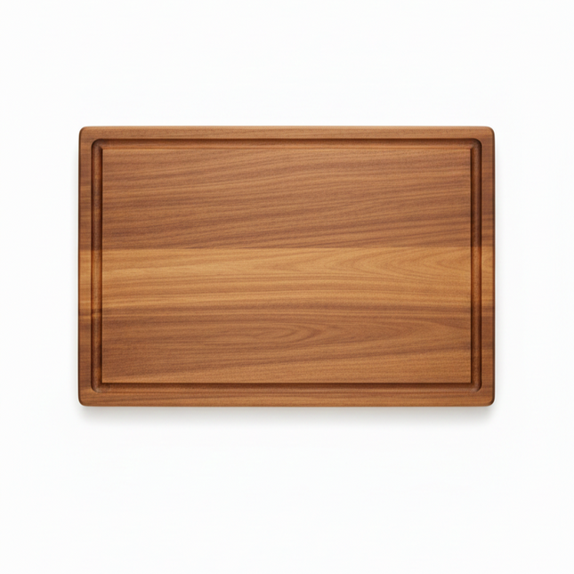 Deska do krojenia z drewna akacjowego – powierzchnia przyjazna dla noży – trwała drewniana deska do krojenia do gotowania i serwowania – 38 x 26 cm 0