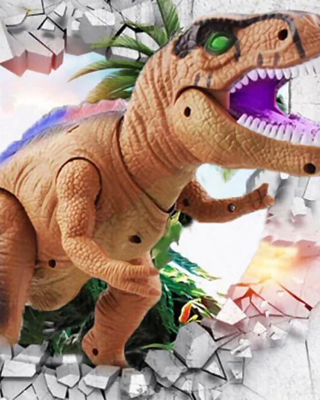 Dinozaur Wzór Interaktywny z Pilotem Chodzący i Ryczący 2