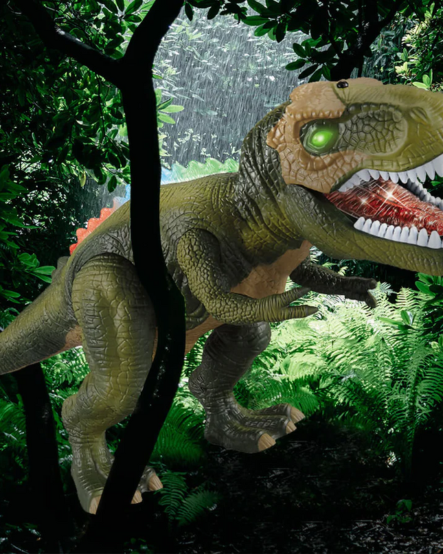 Dinozaur Wzór Interaktywny z Pilotem Chodzący i Ryczący 4