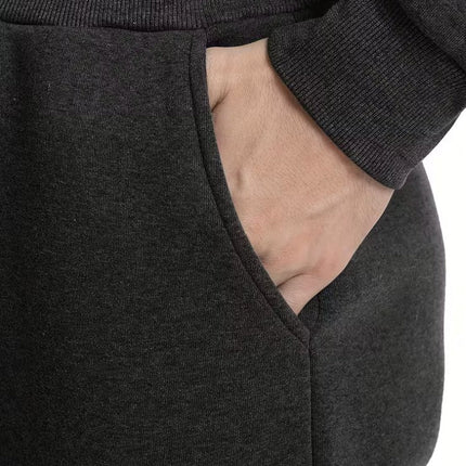 Dres Męski Komplet Elite, Całoroczny Strój do Biegania, Oddychający Materiał, Elastyczny Pas, Czarny/Szary, Rozmiary S-3XL 3