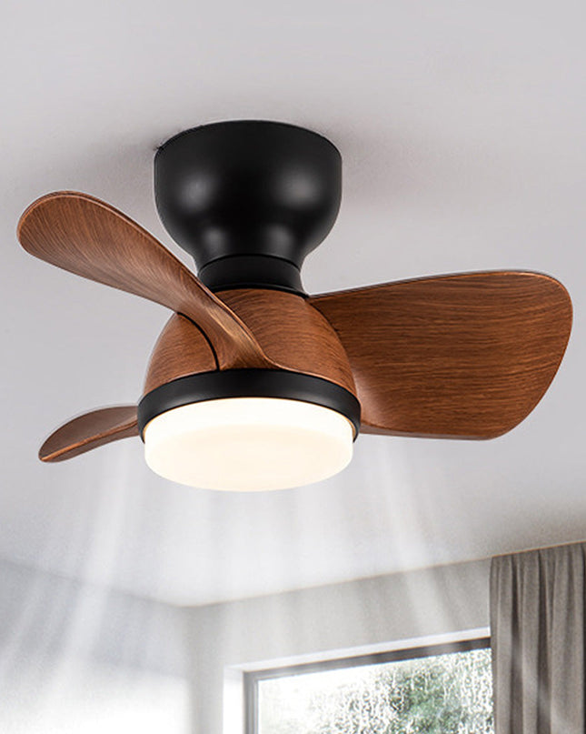 Drewniany Wentylator Sufitowy z Lampą LED – Stylowy Wiatrak Sufitowy do Sypialni z Pilotem i Regulacją Światła 4