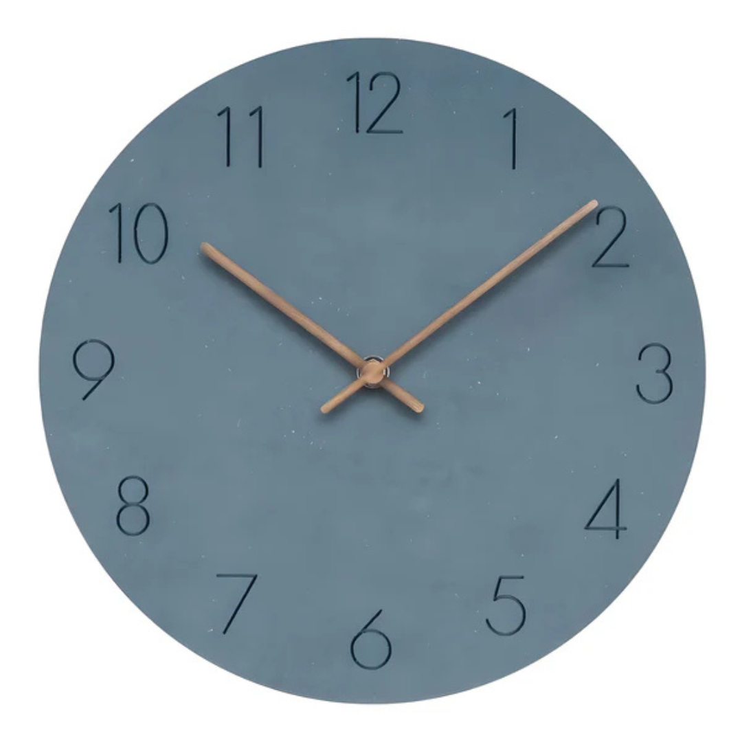 Wooden wall clock – minimalist style – elegance in a simple form – tim ...