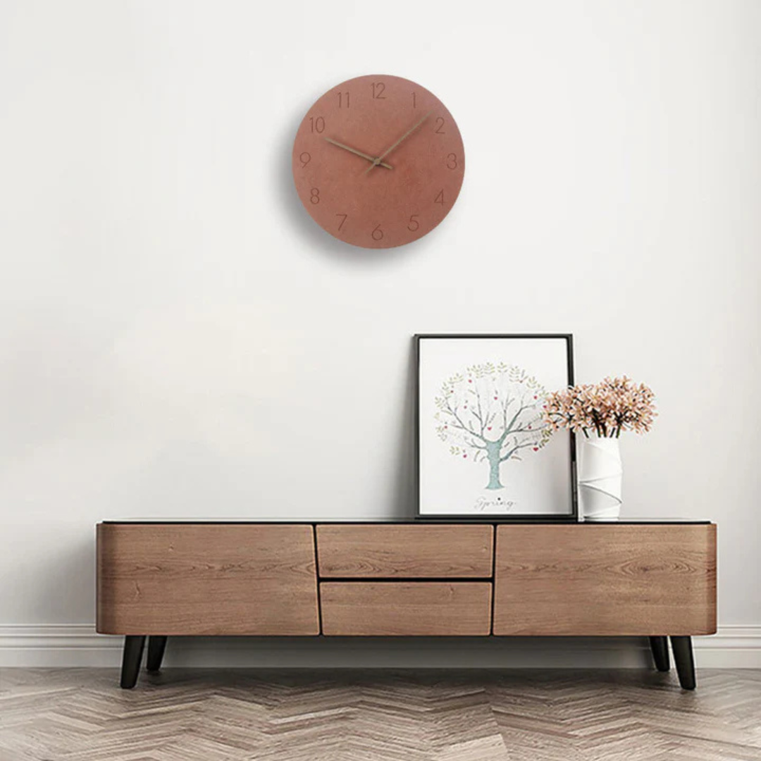 Wooden wall clock – minimalist style – elegance in a simple form – tim ...