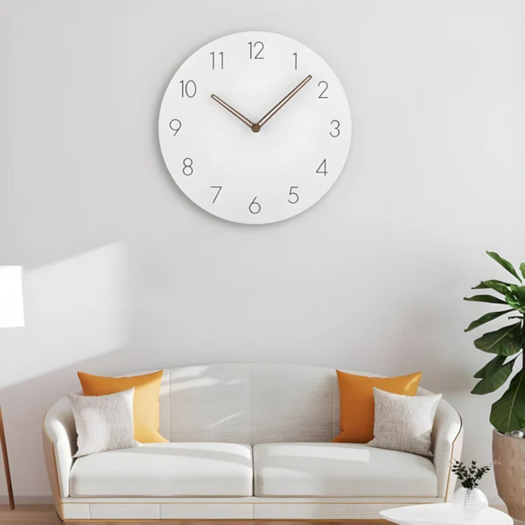 Wooden wall clock – minimalist style – elegance in a simple form – tim ...