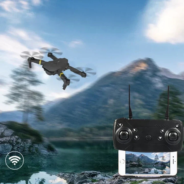 Dron z dwiema kamerami 4K, nawigacją GPS i składaną konstrukcją – czarny, czas lotu 20 minut 2