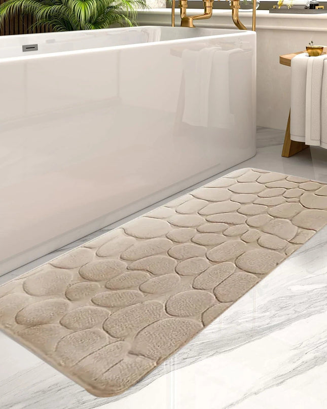 Duża Chłonna Mata Łazienkowa Antypoślizgowa – Komfortowa Mata do Łazienki z Poliesteru 0