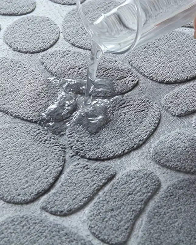 Duża Chłonna Mata Łazienkowa Antypoślizgowa – Komfortowa Mata do Łazienki z Poliesteru 1