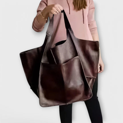 Duża torba weekendowa z wytrzymałej skóry PU o wszechstronnym designie, idealna do podróży 8