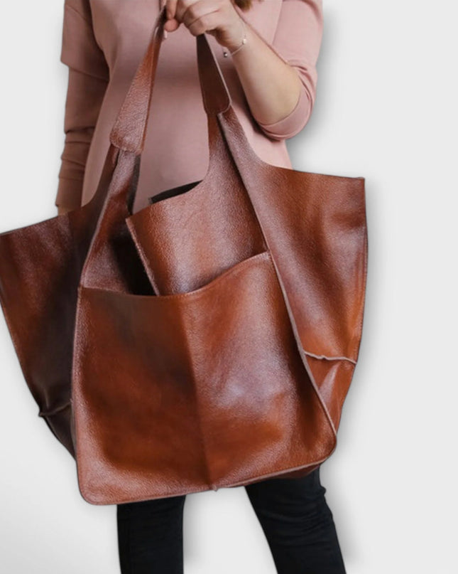 Duża torba weekendowa z wytrzymałej skóry PU o wszechstronnym designie, idealna do podróży 9