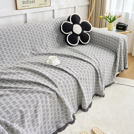 Duży Pokrowiec na Sofę z Dwustronnym Wzorem Stylowa Ochrona 10