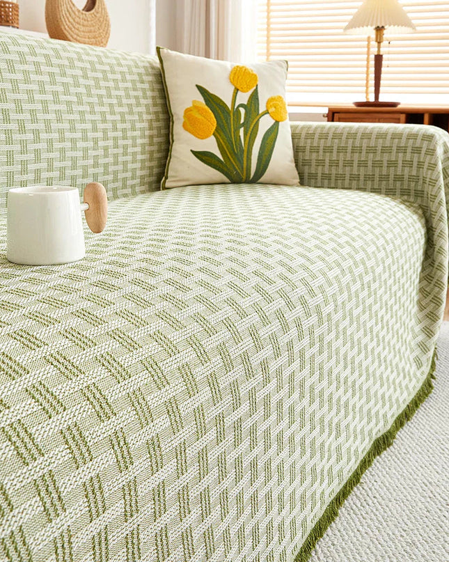 Duży Pokrowiec na Sofę z Dwustronnym Wzorem Stylowa Ochrona 1