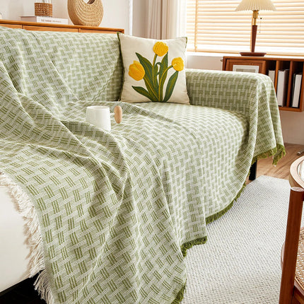 Duży Pokrowiec na Sofę z Dwustronnym Wzorem Stylowa Ochrona 3