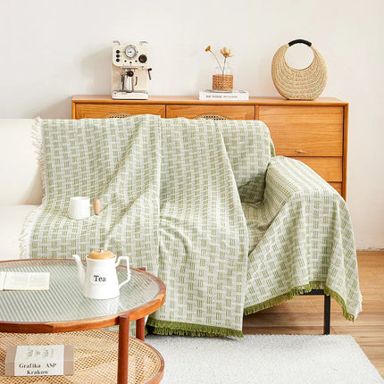 Duży Pokrowiec na Sofę z Dwustronnym Wzorem Stylowa Ochrona 4