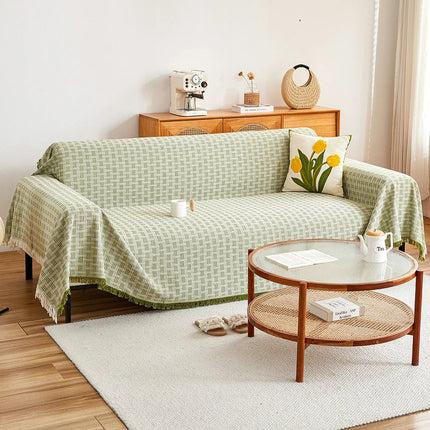 Duży Pokrowiec na Sofę z Dwustronnym Wzorem Stylowa Ochrona 5